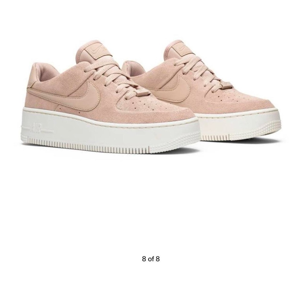 Women’s Nike Air Force 1 Suede Pale Pink Trainers | Size: 8